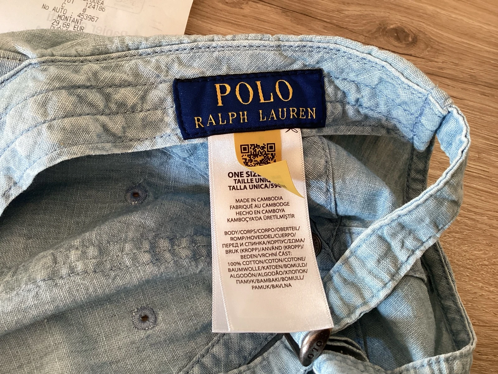 Casquete azul-celeste "Ralph Lauren" ajustável – photo 5